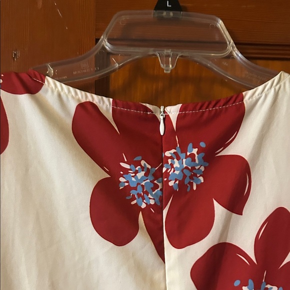 Floral Puff Shirt Sleeve Midi Dress - Picture 5 of 6